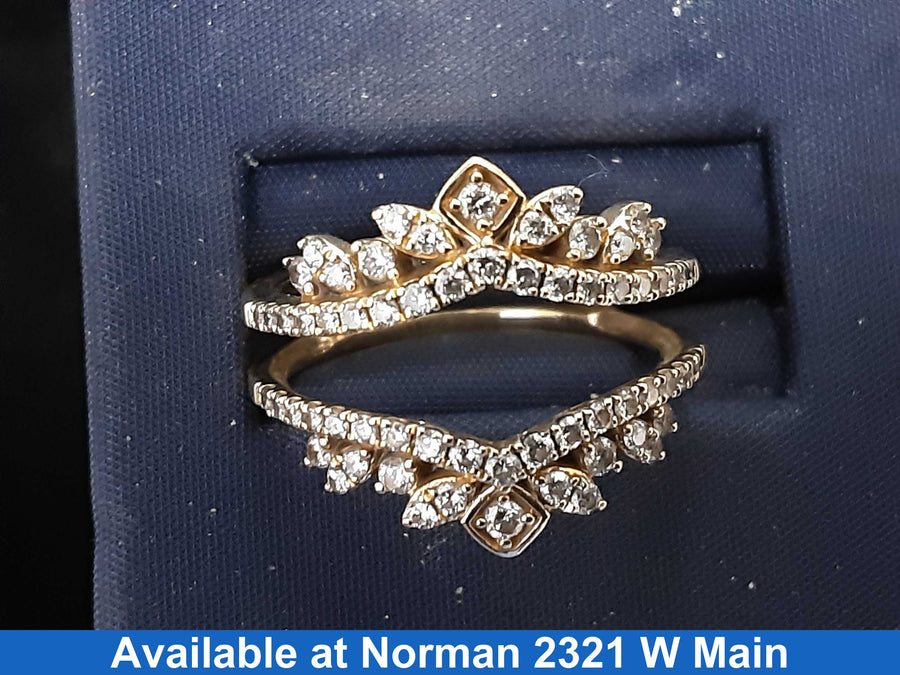 Women's Ring - Yellow Gold 14k (.585) 4.3 grams Size 7.5