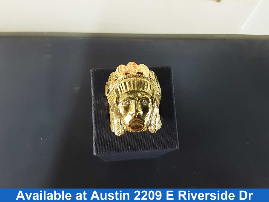 Men's Ring - Yellow Gold 10k (.417) 14.5 grams Size 13
