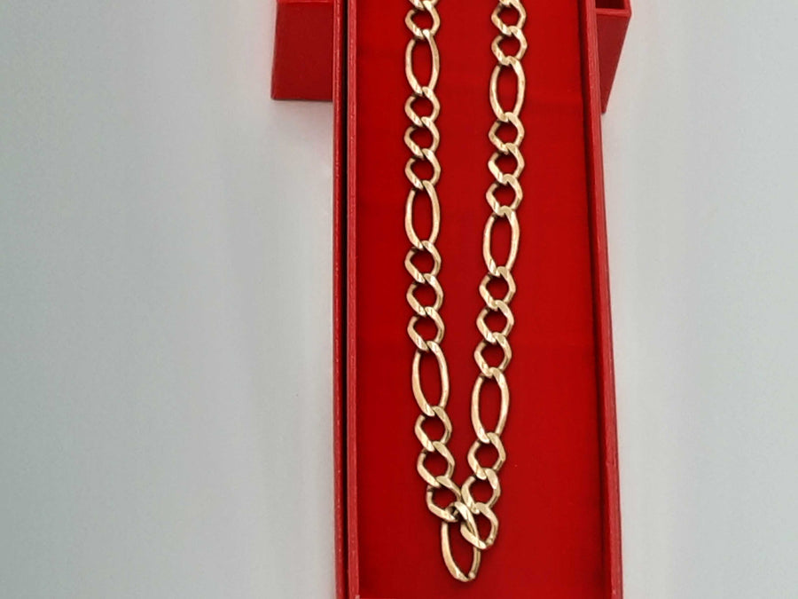 Figaro Chain - Yellow Gold 10k (.417) 40.8 grams 24 inch