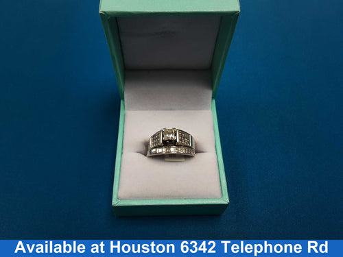 Ring - Engagement Set - White Gold 14k (.585) 7.3 grams Size 7