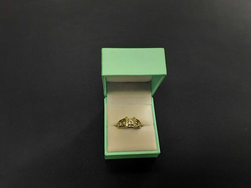 Ring - Wedding Set - White Gold 14k (.585) 7.2 grams Size 7.5