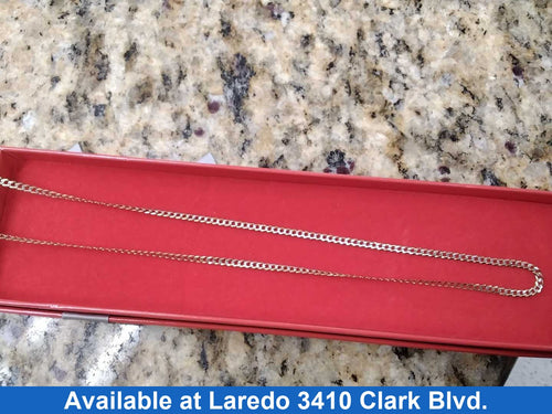 Cuban Link Chain - Yellow Gold 10k (.417) 3.8 grams 20 inch