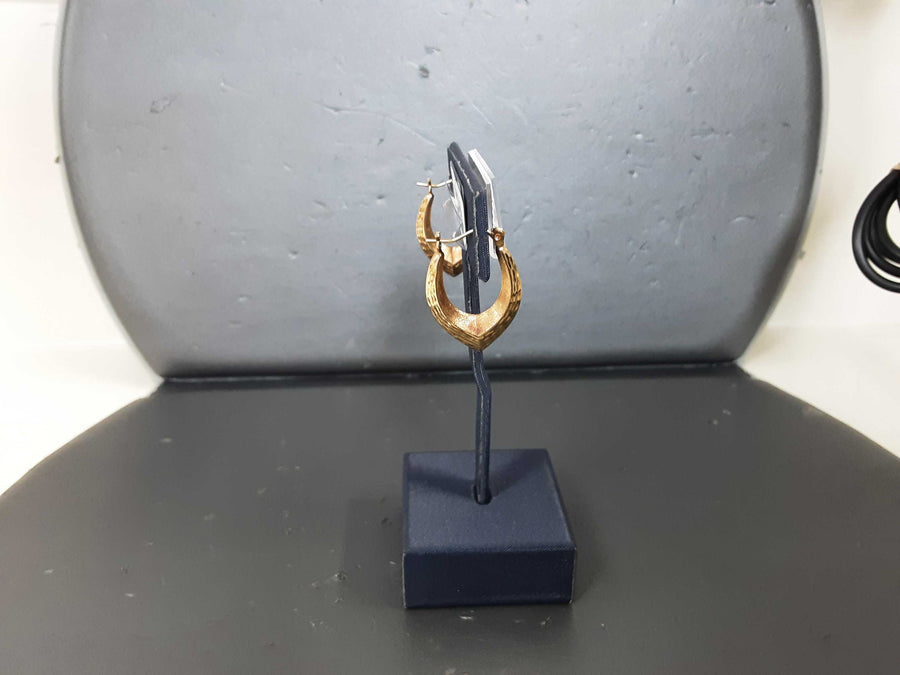 Hoop Earrings - Yellow Gold 10k (.417) 1.5 grams