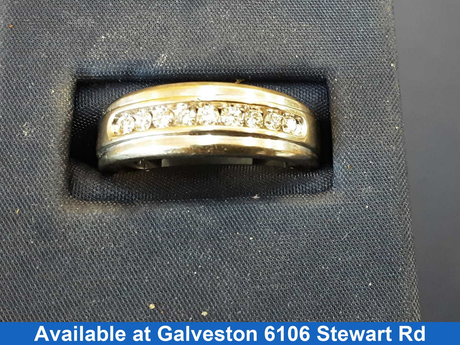 Men's Ring - White Gold 10k (.417) 3.3 grams Size 8