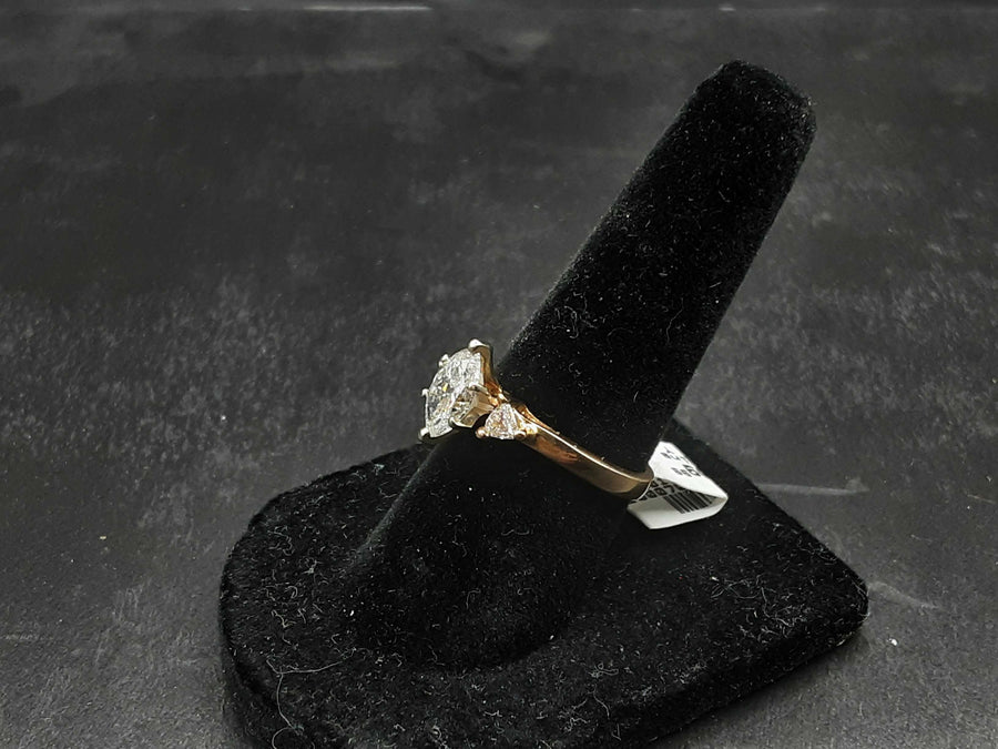 Women's Ring - Solitaire - Yellow Gold 14k (.585) 2.9 grams Size 6.5