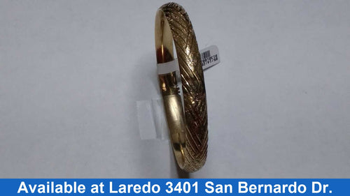 Bangle Bracelet - Yellow Gold 10k (.417) 11.5 grams 8 inch
