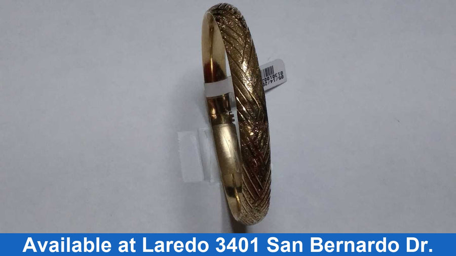 Bangle Bracelet - Yellow Gold 10k (.417) 11.5 grams 8 inch