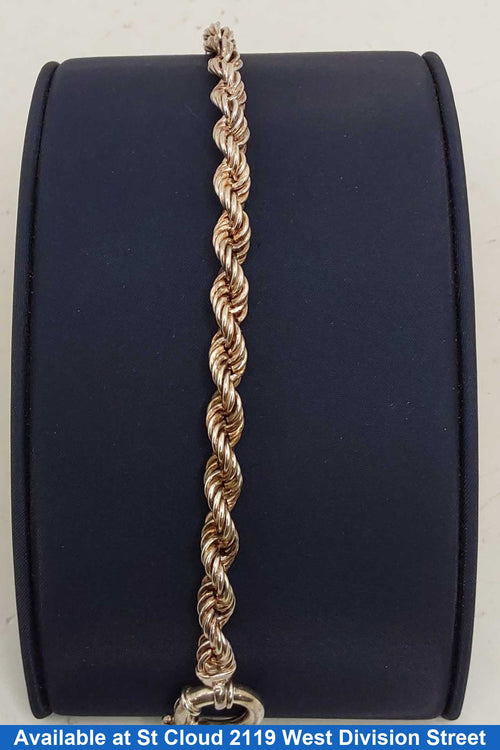 Rope Bracelet - Silver 13.57 grams 8 inch