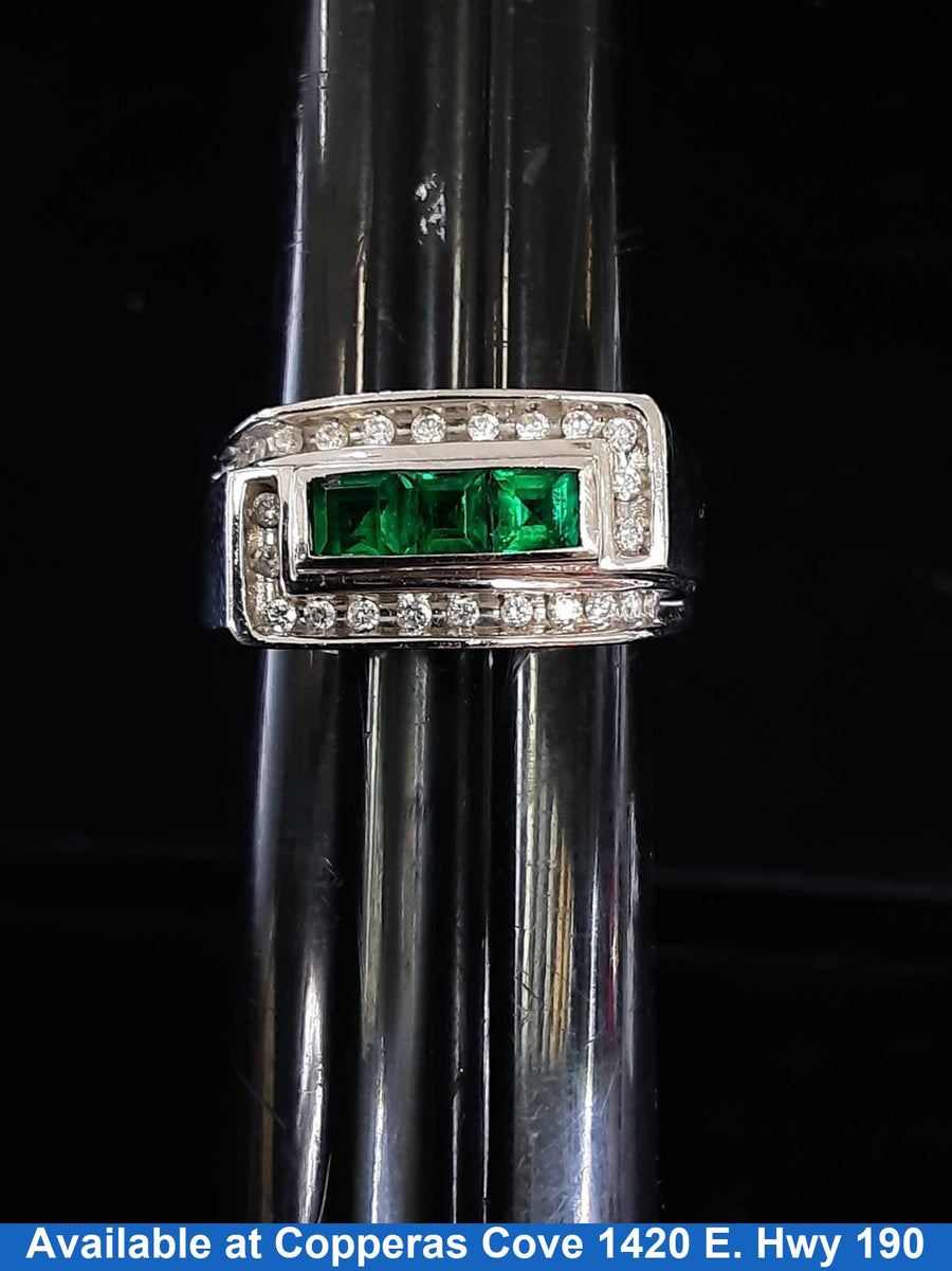 Men's Ring - White Gold 10k (.417) 5.8 grams Size 9.5