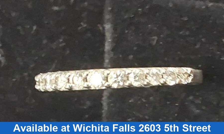 Women's Ring - Anniversary - White Gold 14k (.585) 2.4 grams Size 7.5