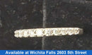 Women's Ring - Anniversary - White Gold 14k (.585) 2.4 grams Size 7.5