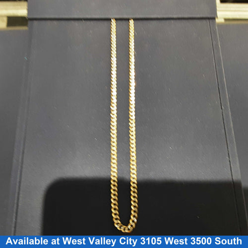 Cuban Link Chain - Yellow Gold 14k (.585) 11 grams 18 inch