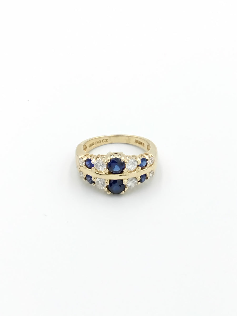 Women's Ring - Yellow Gold 14k (.585) 4.2 grams Size 6