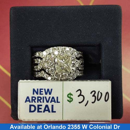 Women's Ring - White Gold 14k (.585) 9.3 grams Size 7