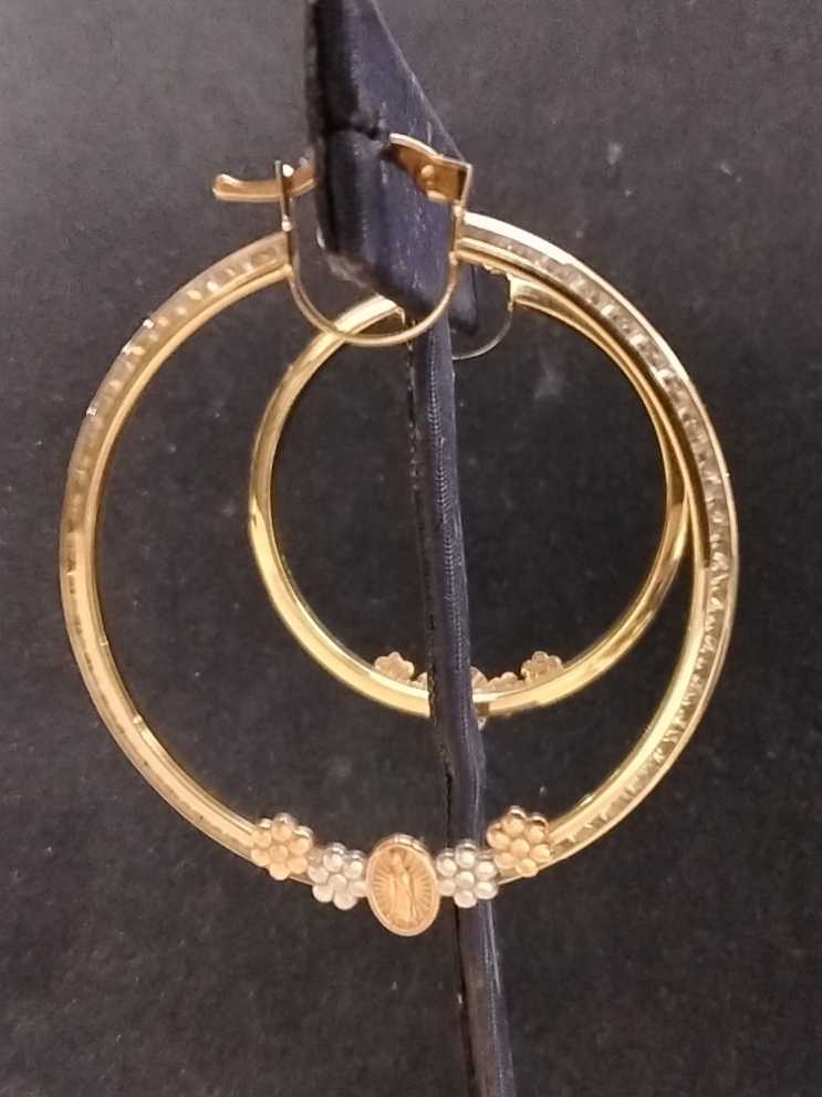 Hoop Earrings - Yellow Gold 14k (.585) 5.5 grams