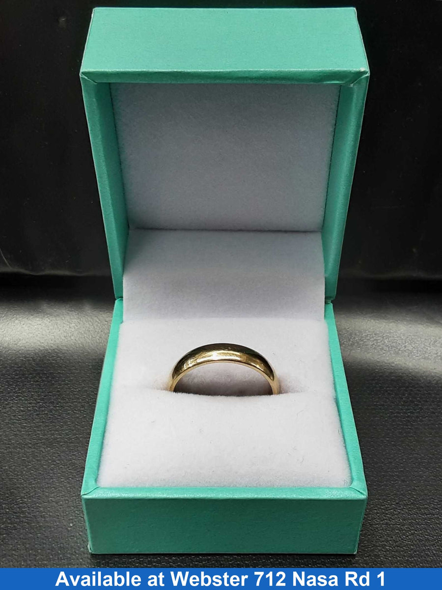 Ring - Wedding Band - Yellow Gold 10k (.417) 6.5 grams Size 7.5