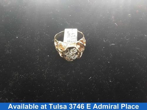 Men's Ring - Yellow Gold 14k (.585) 9.2 grams Size 9.5