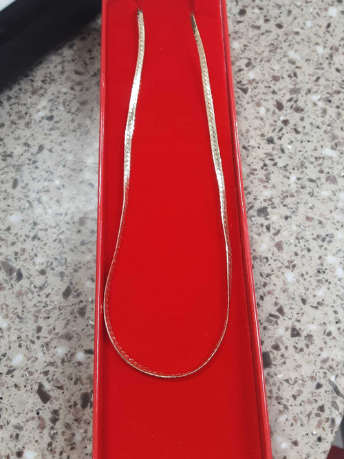 Herringbone Chain - Yellow Gold 14k (.585) 6.9 grams 18 inch