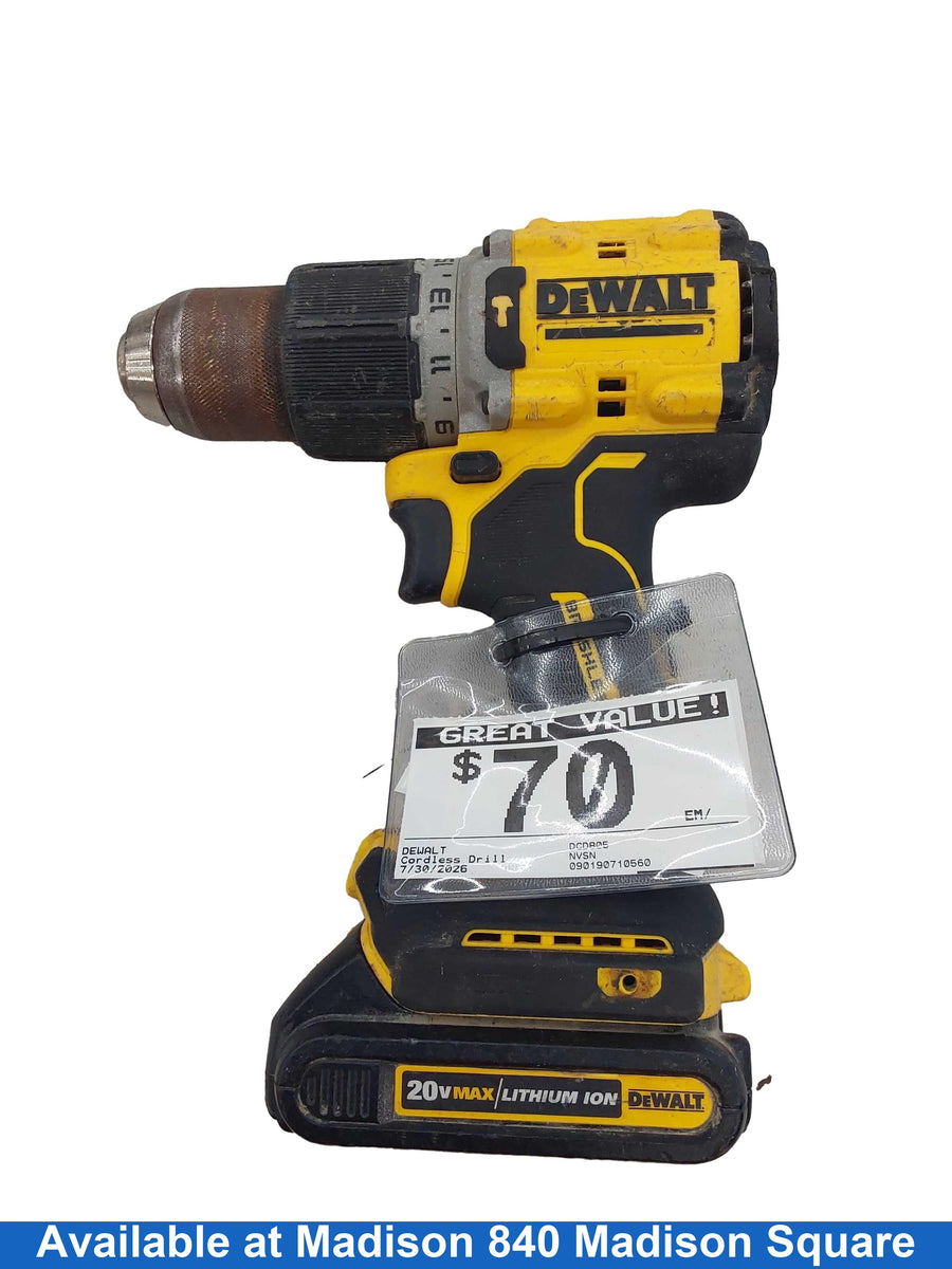 Dewalt Dcd805 Yellow Cordless Standard Drill