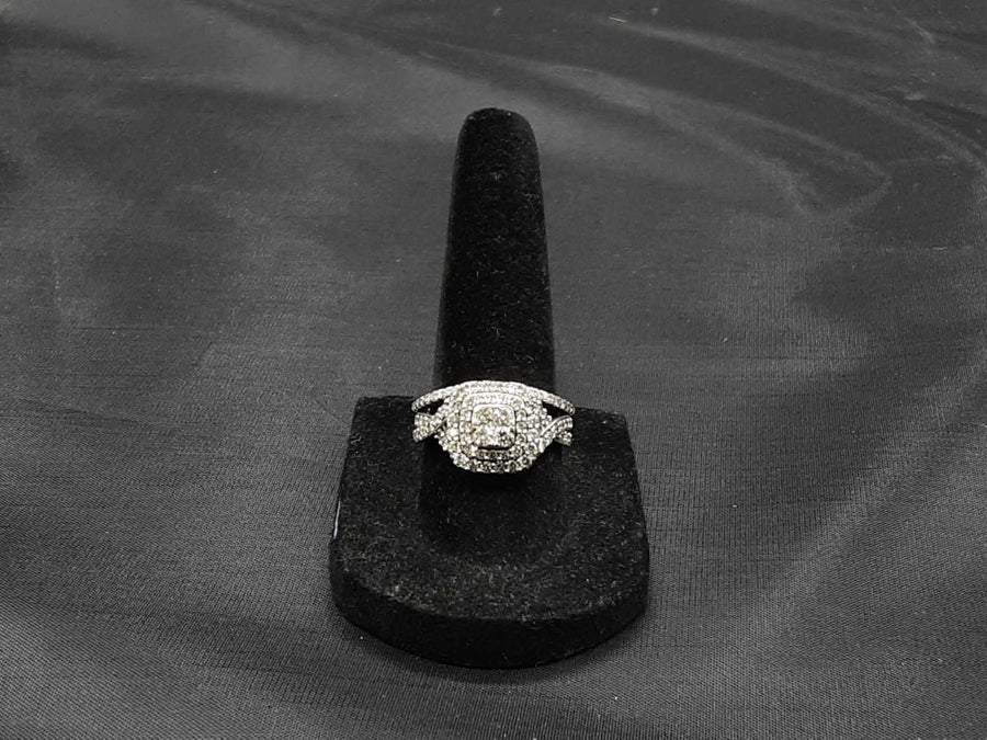 Ring - Engagement Set - White Gold 14k (.585) 5.3 grams Size 7