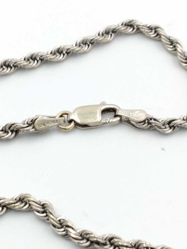 Rope Chain - White Gold 10k (.417) 12.1 grams 22 inch