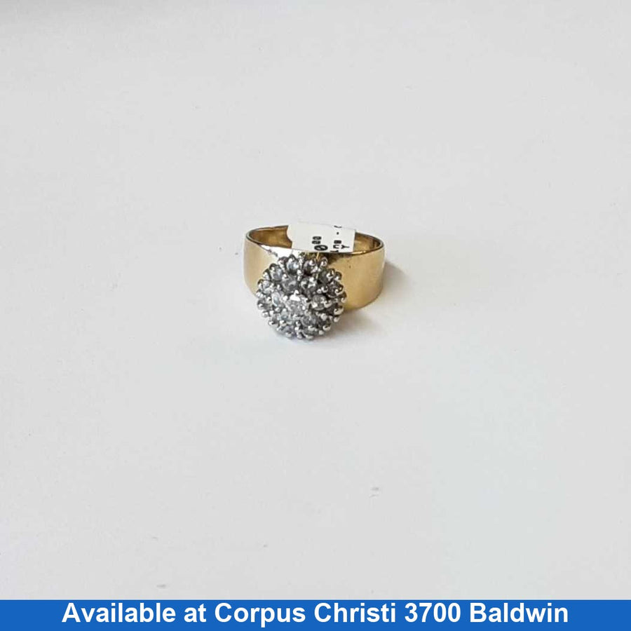 Women's Ring - Yellow Gold 14k (.585) 7.5 grams Size 8