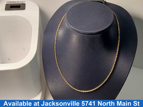 Rope Chain - Yellow Gold 14k (.585) 3.8 grams 18 inch