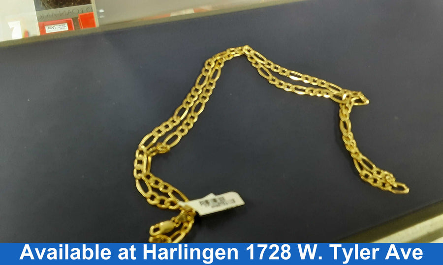 Figaro Chain - Yellow Gold 10k (.417) 8.6 grams 24 inch