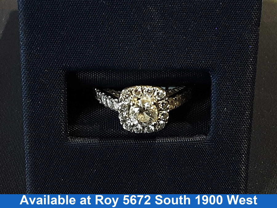 Ring - Engagement Set - White Gold 14k (.585) 3.9 grams Size 5
