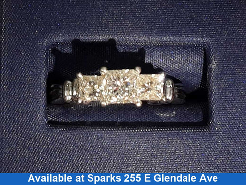 Ring - Engagement Set - Platinum 7 grams Size 7