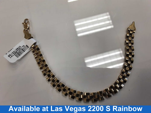 Bracelet - Yellow Gold 10k (.417) 7.6 grams 15 inch
