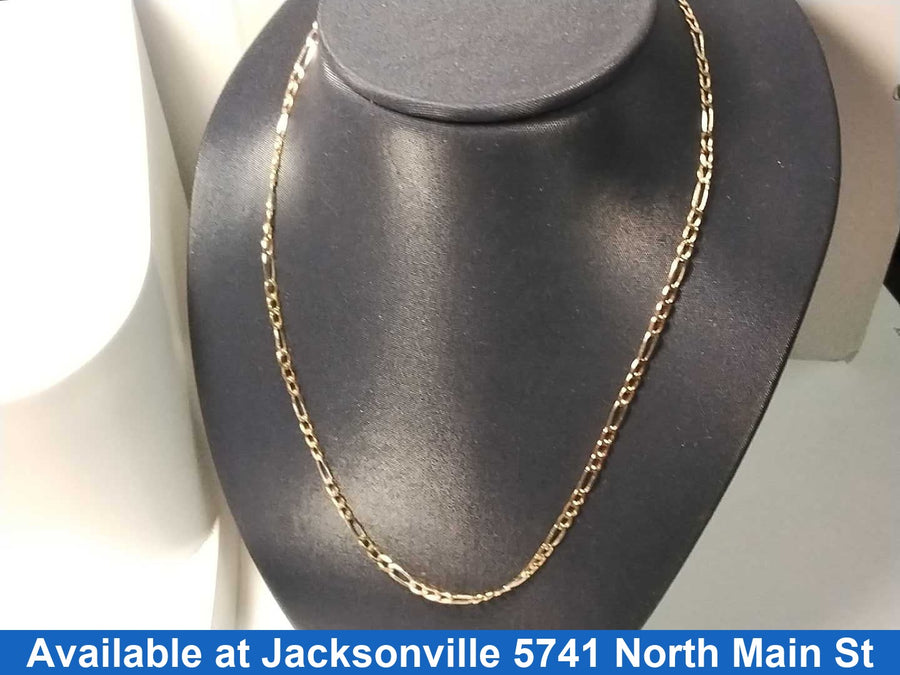 Figaro Chain - Yellow Gold 10k (.417) 4.2 grams 20 inch