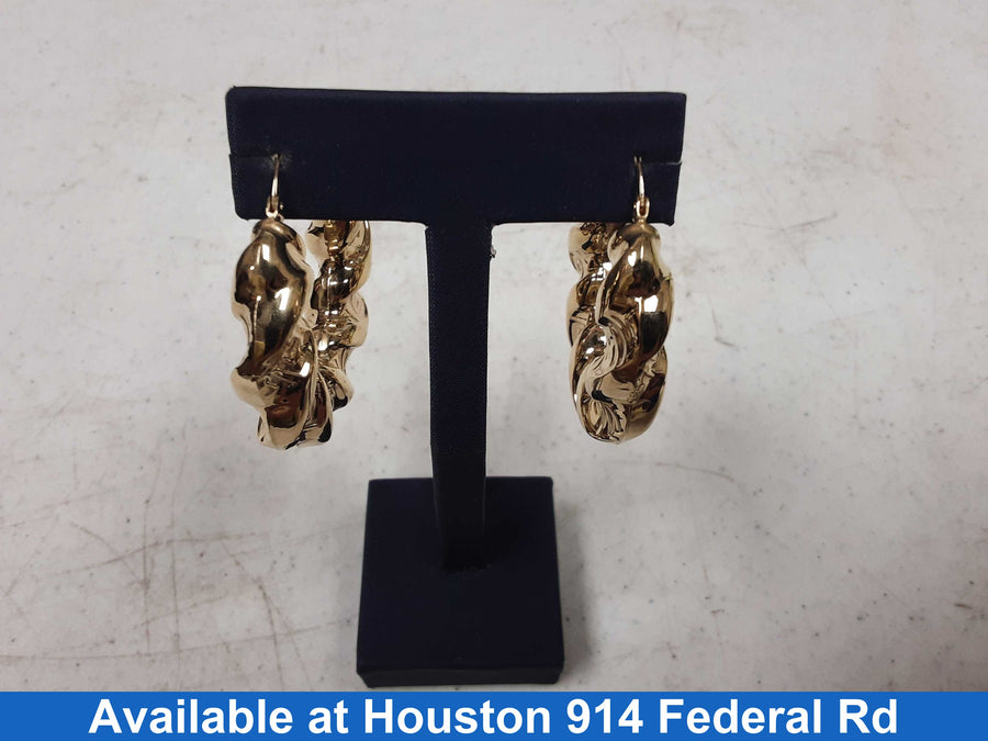 Shrimp Earrings - Yellow Gold 14k (.585) 13 grams