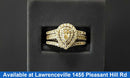 Ring - Engagement Set - White Gold 14k (.585) 8.4 grams Size 8.5