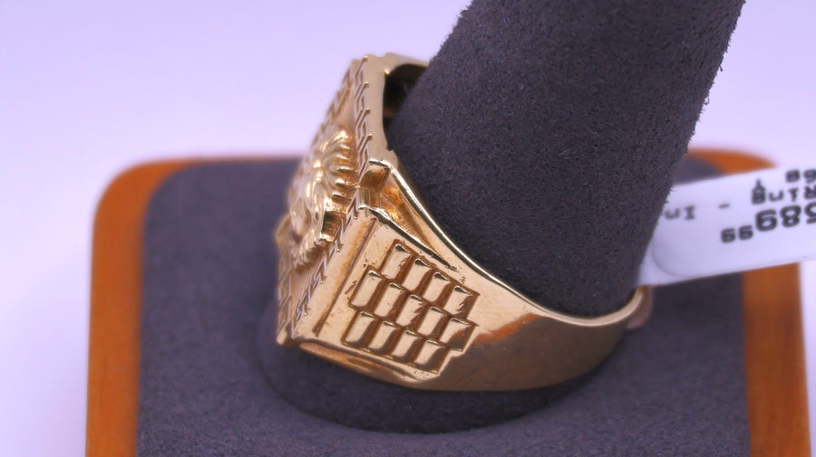 Men's Ring - Yellow Gold 10k (.417) 5.6 grams Size 13