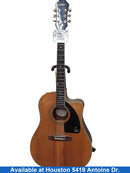 Epiphone Aj-220sce Beige / Tan Acoustic / Electric Classic Guitar