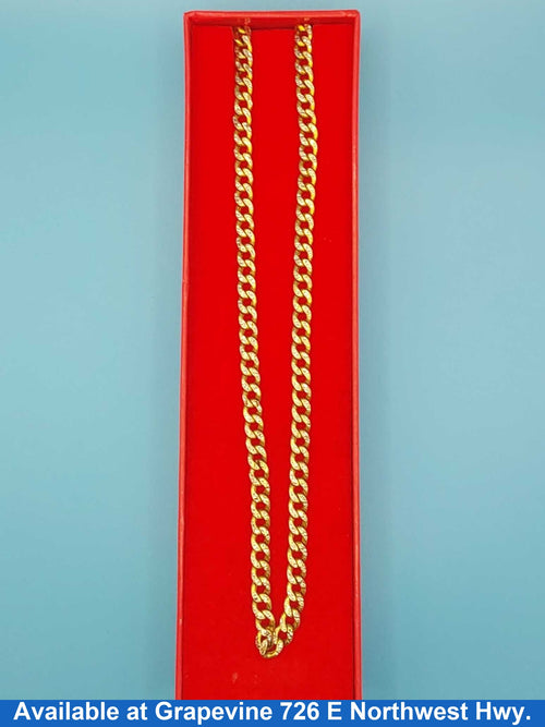 Cuban Link Chain - Yellow Gold 10k (.417) 19.5 grams 22 inch