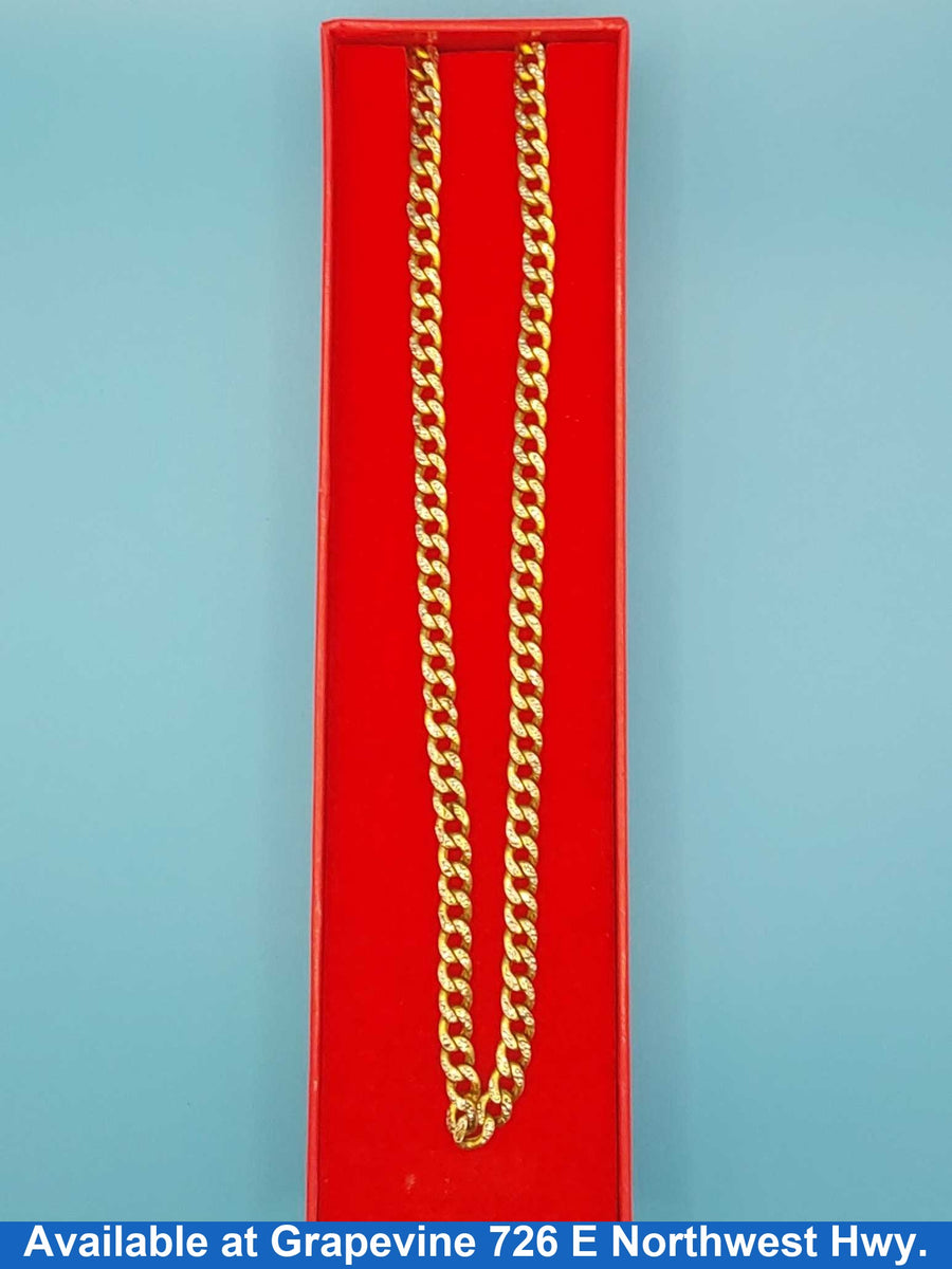 Cuban Link Chain - Yellow Gold 10k (.417) 19.5 grams 22 inch