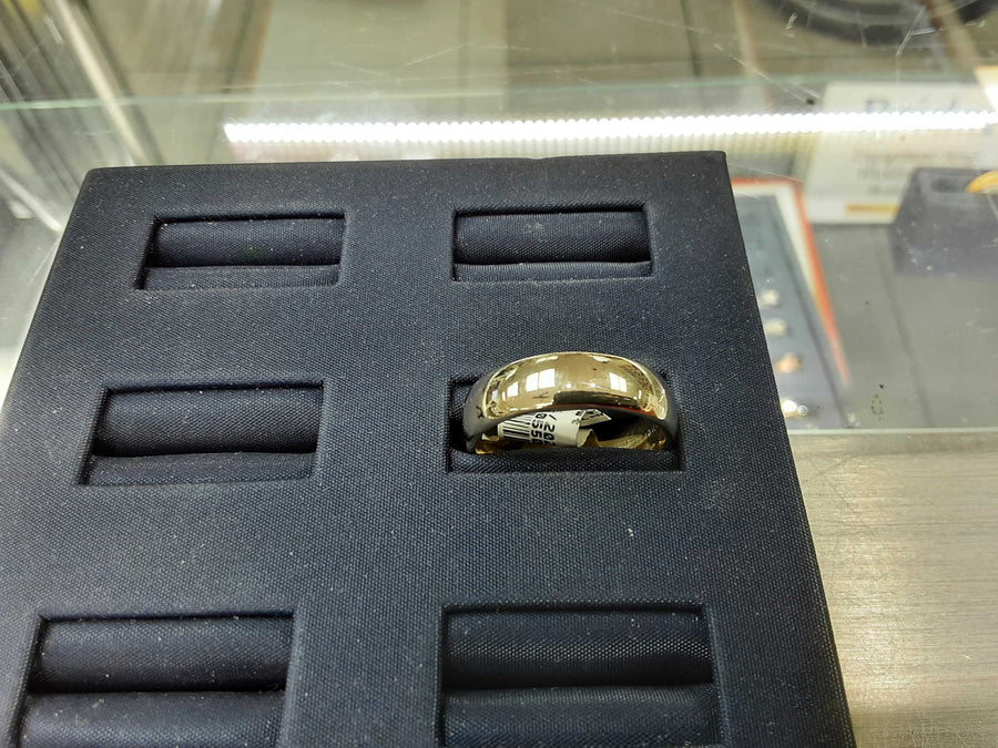 Ring - Wedding Band - White Gold 14k (.585) 9.1 grams Size 20
