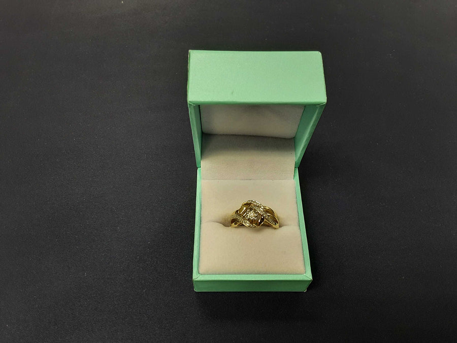 Ring - Wedding Set - Yellow Gold 10k (.417) 3.4 grams Size 7