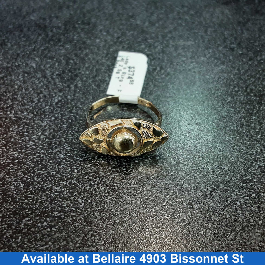 Women's Ring - Yellow Gold 14k (.585) 2.5 grams Size 8