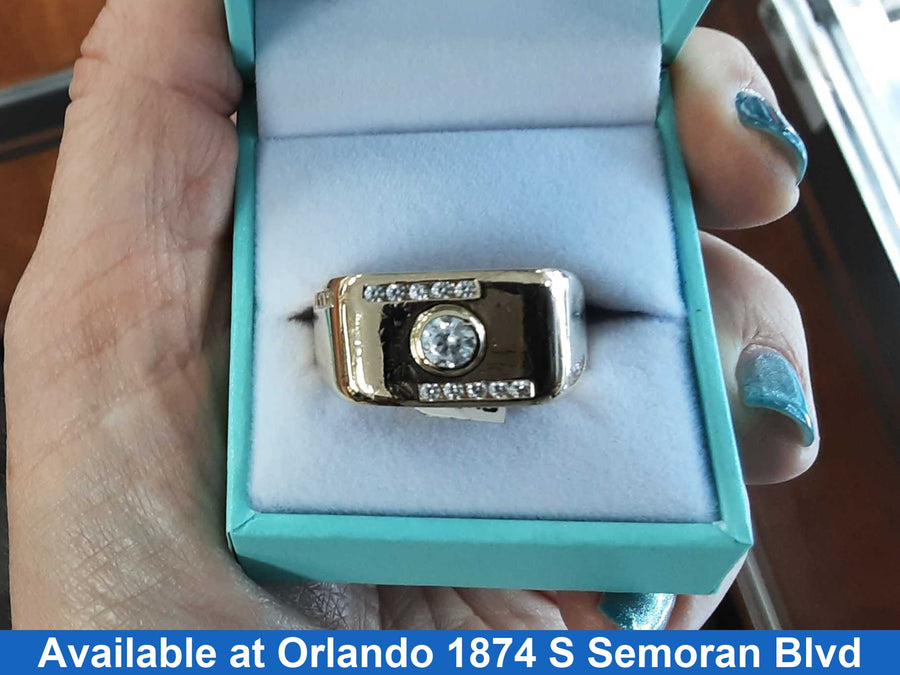 Men's Ring - Yellow Gold 14k (.585) 15 grams Size 10
