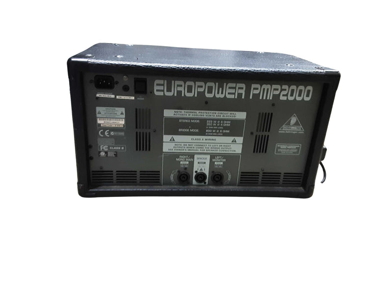 Behringer Europower Pmp2000 Black Analog Mixer