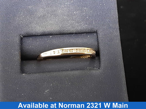 Women's Ring - Anniversary - Yellow Gold 10k (.417) 1 grams Size 7.5
