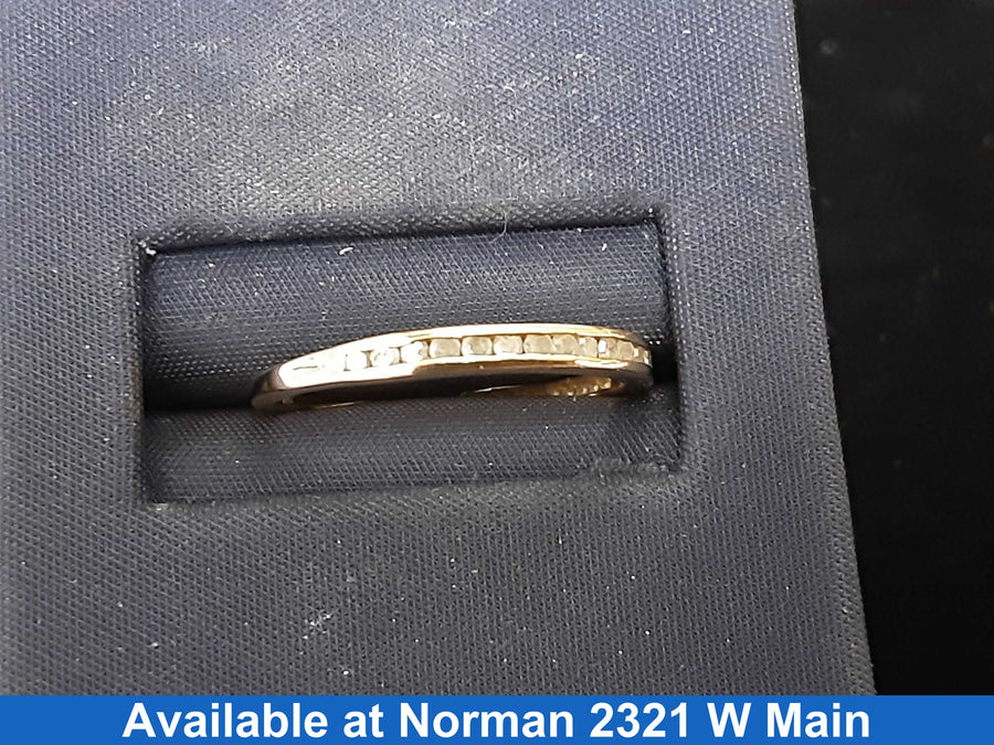 Women's Ring - Anniversary - Yellow Gold 10k (.417) 1 grams Size 7.5