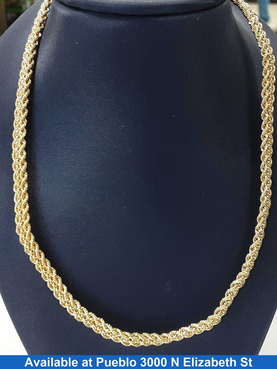 Rope Chain - Yellow Gold 10k (.417) 8.5 grams 20 inch