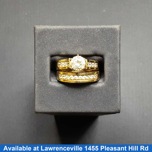 Ring - Engagement Set - Yellow Gold 10k (.417) 5.6 grams Size 6
