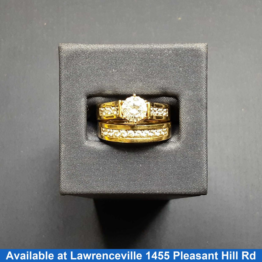 Ring - Engagement Set - Yellow Gold 10k (.417) 5.6 grams Size 6