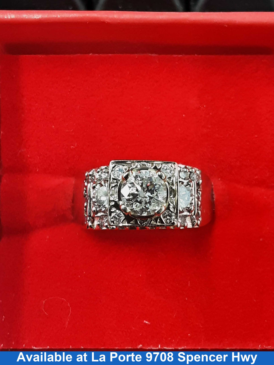 Women's Ring - White Gold 14k (.585) 9.2 grams Size 9