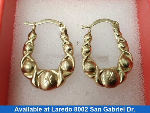 Shrimp Earrings - Yellow Gold 10k (.417) 1.6 grams